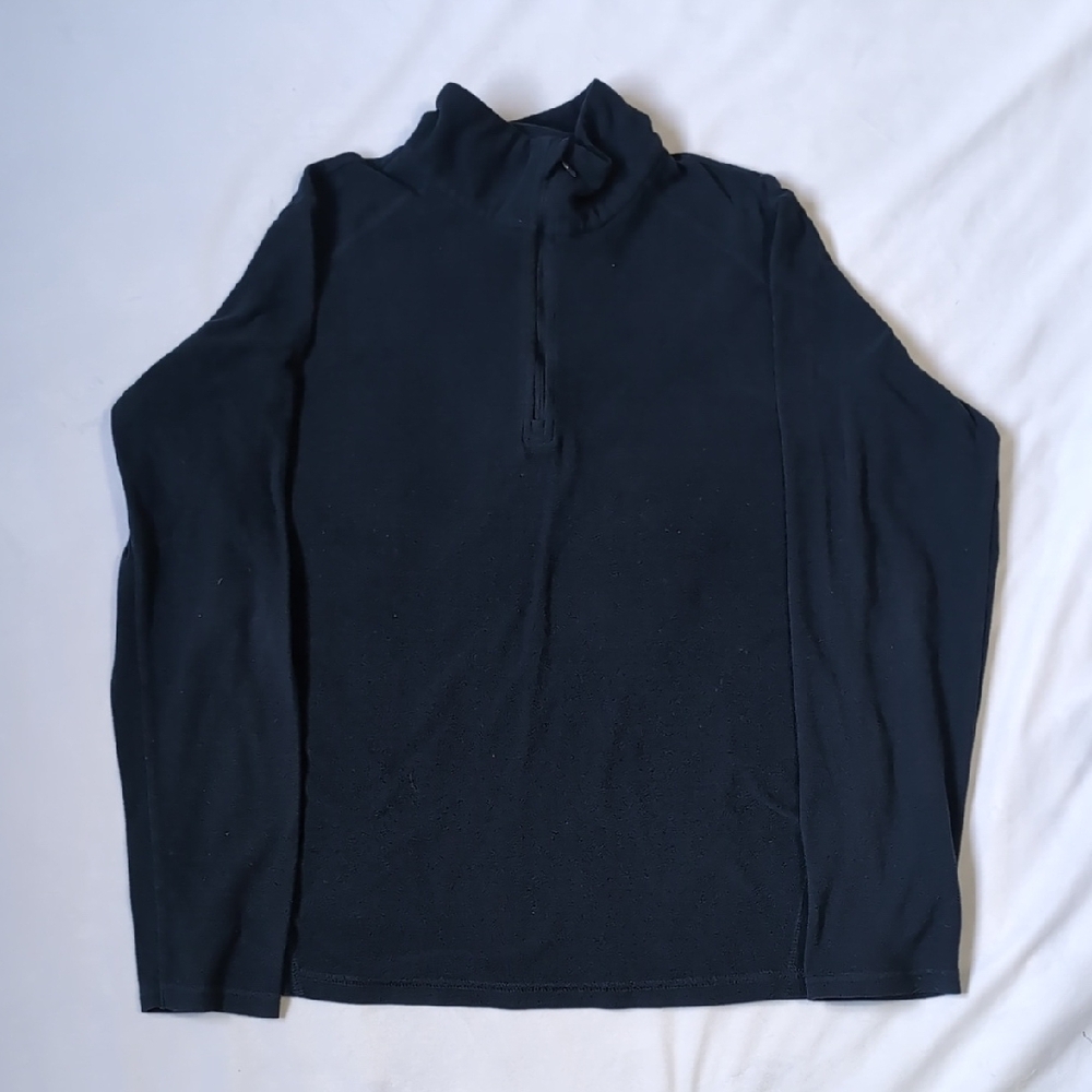 ☘️Columbia Womens Navy Quarter-Zip Sweater